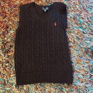 Ralph Lauren Polo Blue Label Navy Vest Boys small Cotton